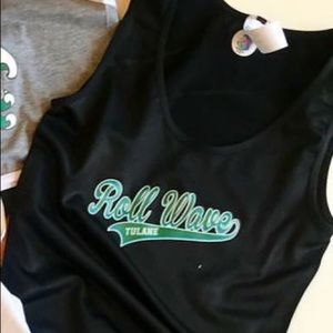 Tulane University Tailgate Roll Wave black bodysuit